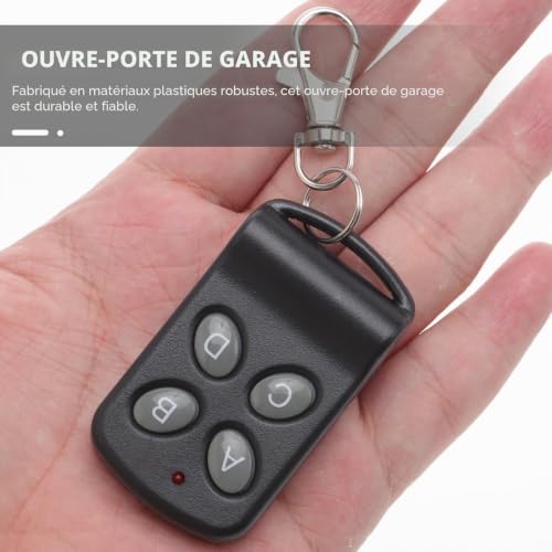 Angoily Télécommande Portail 433 MHz 4 Boutons, Émetteur Programmable – vue 6