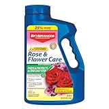 BioAdvanced 701100A 2 In 1 Rose Fertilizer and Flower Care Systemic Granules II Insect Killer, 5-Pound, Systemic Insecticide