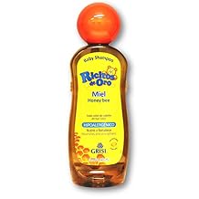 Honey Bee Ricitos de Oro Shampoo| Baby Shampoo with Pop-Up Rattle Cap, Paraben Free Product for Babys Delicate Hair; 13.5 Fl