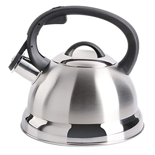 image for Mr. Coffee Flintshire Stainless Steel Whistling Tea Kettle, 1.75-Quart