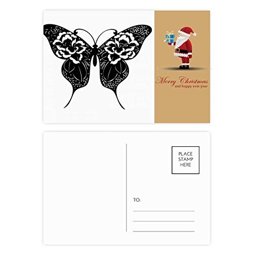 Cartes postales Papillon et ailes de roses en papier cartonné premium pour collectionneurs