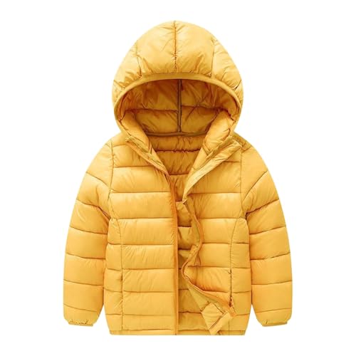 wodceeke Boys Girls Winter Coats Down Puffer Jacket with Hood Kids Lightweight Hooded Padded Warm Outwear 3-16 Years