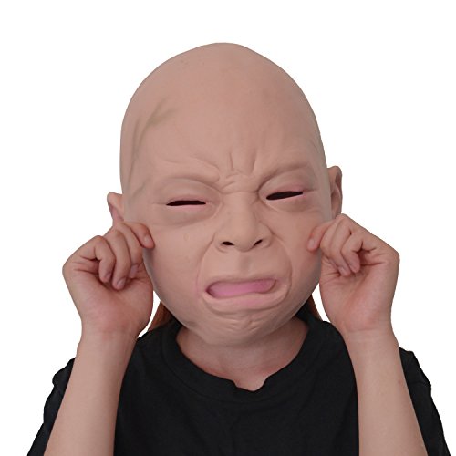 LarpGears Máscara de bebê de cabeça inteira de festa à fantasia de Halloween para adultos, Multi, St