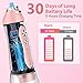 Water Dental Flosser Teeth Cleaner Pick, H2ofloss Cordless Portable Oral Irrigator,5 Mode IPX7 Waterproof Teeth Picks 300ML Rechargeable WaterFlosser for Home Travel (Pink)