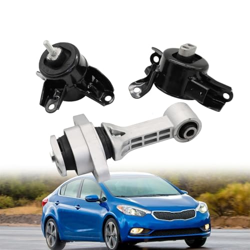 Yunnergo 3Pcs Engine Motor & Trans Mount Kit Compatible with Forte Accent Rio 1.6L 1.8L 2012-2017 Auto Transmission Replace EM-9797 EM-9758 EM-9761 A71047 A71004 A71020 A71029 by Yunnergo - Used condition - US$44.20