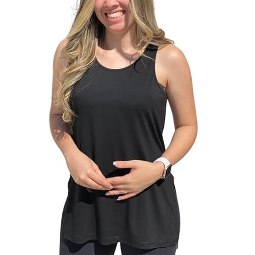 Blusa Feminina Sobre Legging Tapa Bumbum Moda Fitness Academia e Ginástica (G, Preto)