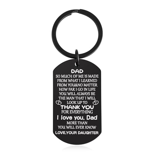 BLThing Birthday Gifts for Dad - Keychain for Dad Father's Day Gifts