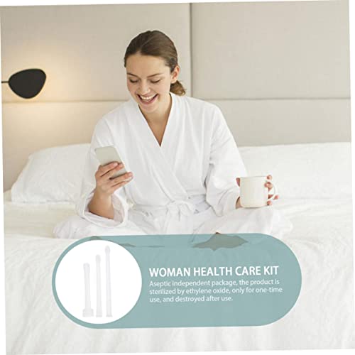 Veemoon 12Pcs Cabeça De Enxágue Descartável Aplicador De Lubrificante Pessoal Descartável Ponta De E