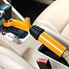 FAVOMOTO Handbrake to Gear Stick Lock Electronic Brake Lock Handbrake Gear Lock Professional Car Anti- Theft Gear Lock Crook Locks for Cars Brake Pedal Lock Steering Wheel Lock Twin Bar #2