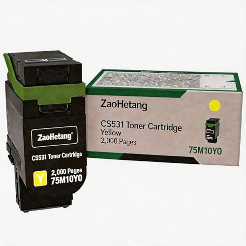 Toner jaune Lexmark CS531dw de rechange 75M10Y0 pour éviter les pannes de texte