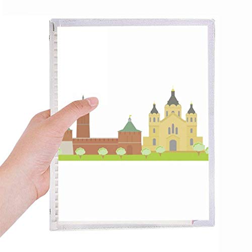 Carnet à spirale Russie drapeau rechargeable pour vos récits de voyage