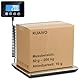 KUAIVO Paketwaage, 200kg/10g Hochpräzision Plattformwaage, Digitalwaage mit Hold/Tara Funktion, Postwaage aus Edelstahl für Pakete, Gepäck, Lagerhaus, Unternehmen und für den Hausgebrauch, Aufladbar