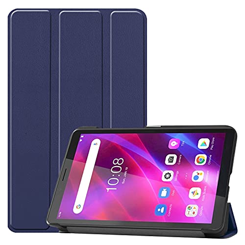 LEHEE Funda para Lenovo Tab M7 (3rd Gen) 7'', Slim PU Cuero Protectora Carcasa con Función de Soporte Cover Case para Lenovo Tab M7 (3rd Gen)/ 2nd Gen 7'', Azul