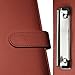 Yufocusqc PU Leather Portfolio Folder with Clipboard Clip Padfolio for Notepad Business Interview Resume with Magnetic Clasp (Brown)