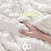 UGG Faux Fur Throw Blanket, Luxury Cozy Soft Throw for Couch, Double-Sided Soft Plush Cozy Blankets, Living Room Decor, 50-inch x 70-inch, Natural White (Adalee)