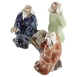 Création de scènes vivantes : utilisez ces figurines de jardin miniatures et ces décorations de bonsaï miniatures pour créer des scènes narratives dans vos jardinières de succulentes, vos jardins de bureau ou vos paysages miniatures. statue de sureau chinois pour bonsaï de rocaille, figurine de lettré pour décoration de mini-jardin