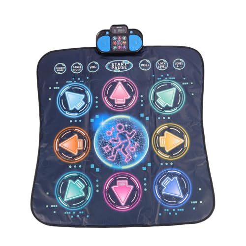 Alfombra de Baile Ligera para Niños, Almohadilla de Baile Electrónica única, Juego de Desafío, Juguete Musical para el Hogar, Interior, Alfombra de para Uso en Exteriores