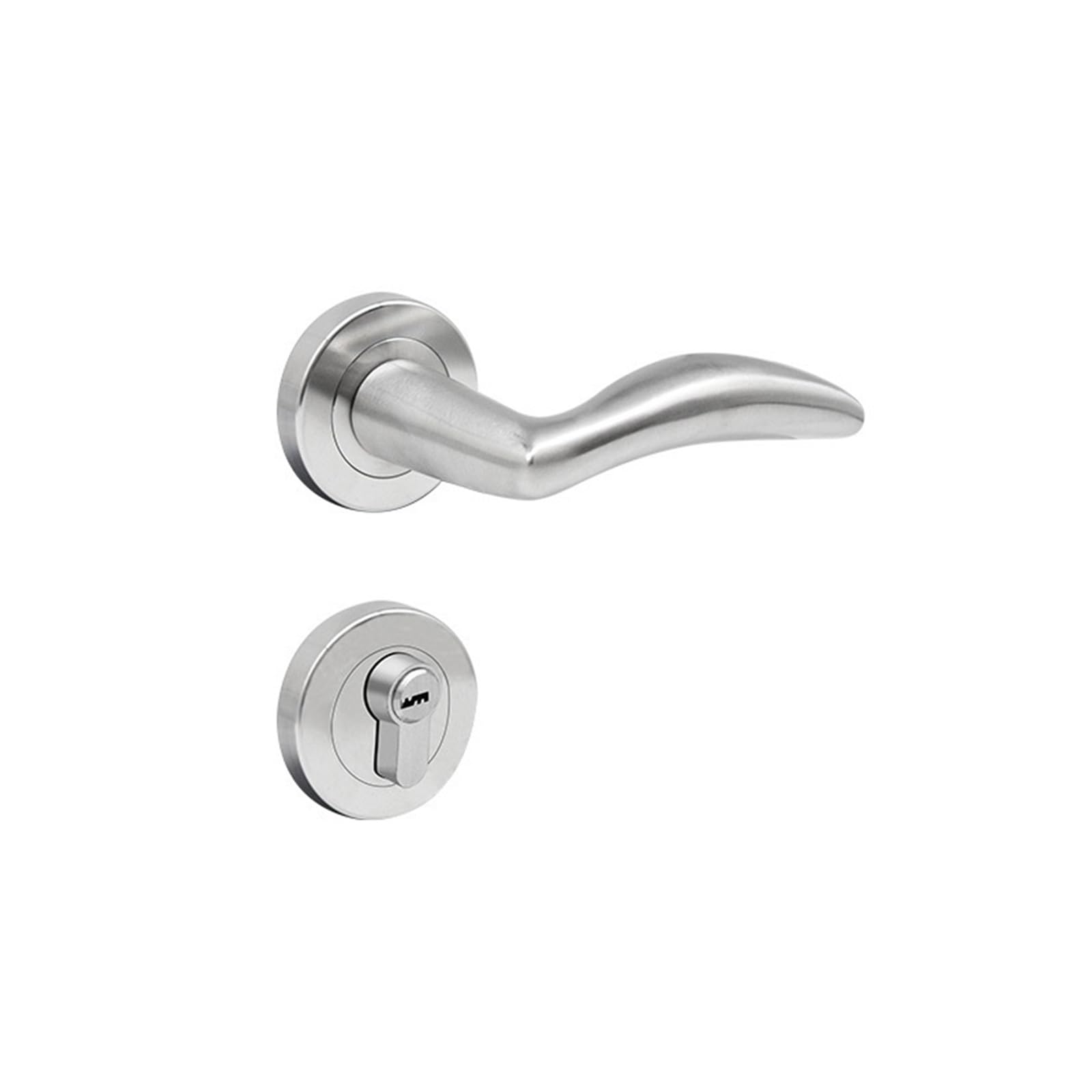 Aepqbgqj One Color Stainless Steel Door Lock Bedroom Office 304