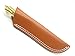 Brown Leather Fixed 5 Inch Blade Hunting Knife Sheath Case ESEE Buck Loveless Camping Hunting Fishing