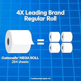 Cottonelle Ultra Clean Toilet Paper, 9 Mega Rolls = 36 Regular Rolls, Packaging May Vary