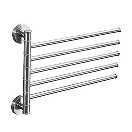 Barre pivotante noir mat pour un séchage rapide des serviettes de bain
