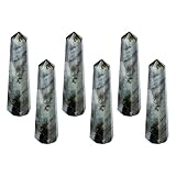 Labradorite Gemstone - Crystal Sets for Healing - Crystal Set - Wholesale Crystals - Home Decor - Bulk Crystal Points - Healing Gemstones Gift Set - Crystal Obelisks - Gem Stone Wand - 1/2lb