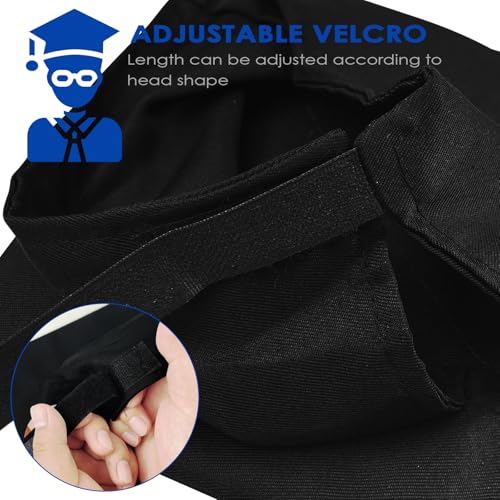 Miniatura 4 de Rseuphiee Graduacion Birrete, Sombrero De Graduación, Adulto Ajustable Unisex Con Velcro Ajustable, Material Ligero Y Duradero, Para High School Bachelor, Undergradate, Master Y Doctorand