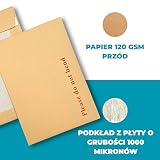 Double Dragon 20-pak A5 C5 Manilla Koperty z Twardym Kartonowym Tłem | 229 mm x 162 mm | Nadruk "Proszę nie zginać" | Wypełnione i Ochrona przed Manipulacją | Zamykanie Samoprzylepne