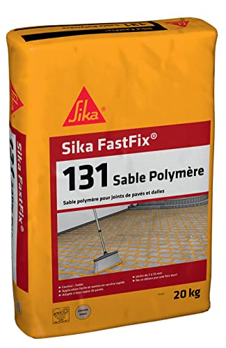 Sika FastFix 131, Sable polymère pour remplissage des joints de pavé et dalles, 20kg, Ton sable