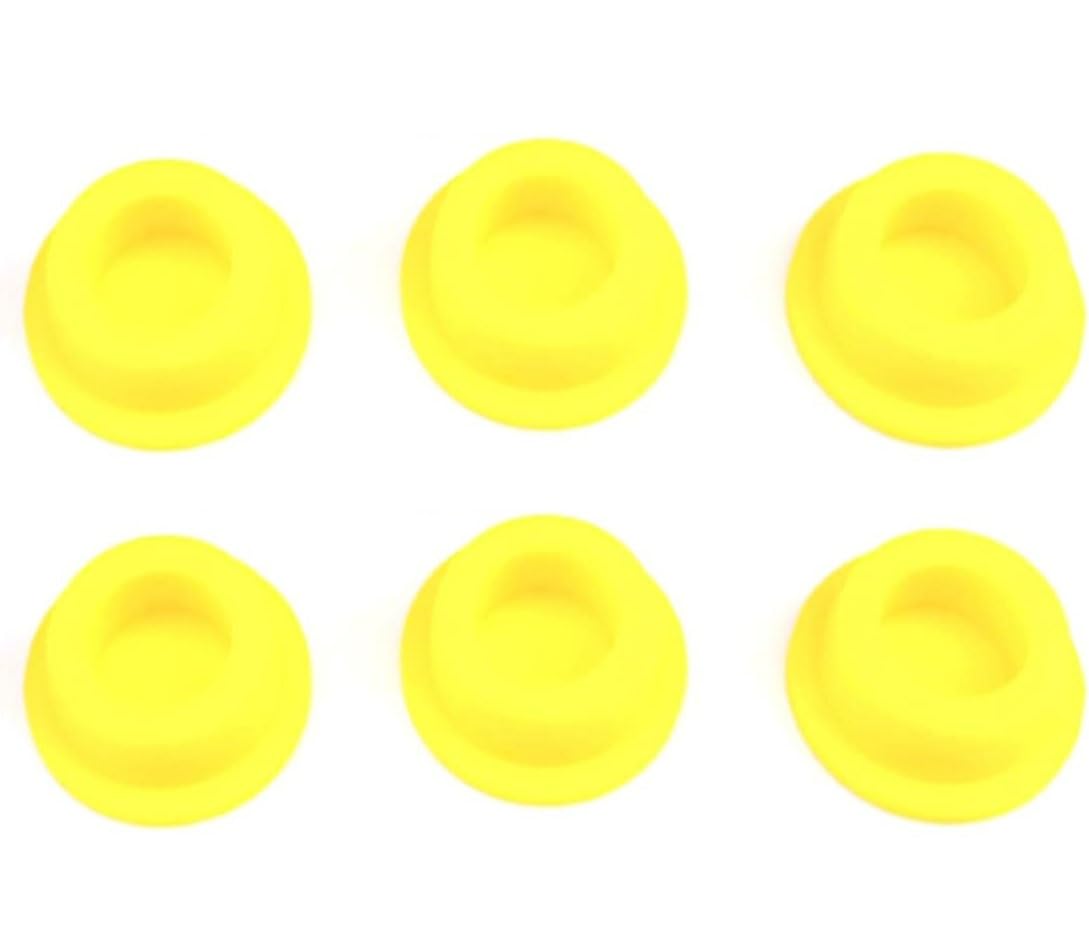 Plug Holes Silicone Rubber T Type Hole Plugs Yellow Pack Of 6 13mm To 48.5mm Snap-on Gasket(20mm)