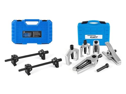 Orion Motor Tech 2pc Macpherson Strut Spring Compressor Tool Set with 10.5" Range & 5pc Ball Joint Separator, Bundle