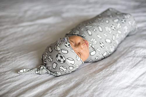 Image of Baby Beanie Hat Top Knot Stretchy Soft inchChamp inch by Copper Pearl