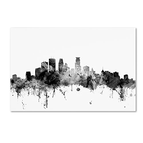 Trademark Fine Art MT1012-C2232GG Minneapolis MN Skyline
