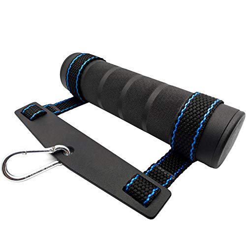 Arm Wrestling Exercise Handle - Metal Handle and Strap for Training at The Gym, Wrist and Forearm Strengthener, Workout Equipment, Fat Grip