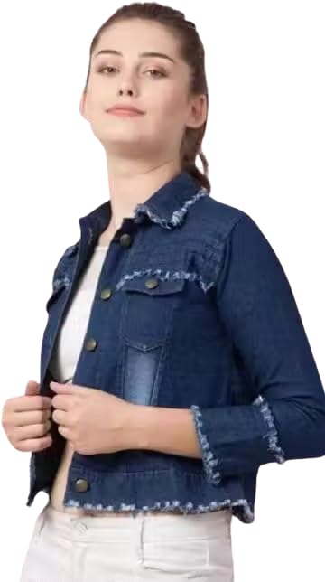 Women's Classic Denim Jacket – Stylish Button-Down Jean Jacket with Pockets | Casual Slim Fit Outerwear for All Seasons_-picture-41