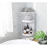 Bathroom Shelves Rack Wall Mount Storage Three Floors Waterproof Rotatable Floors Shower Corner Shel