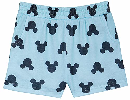 Pyjama Disney bleu en coton short 2 pièces pour éviter la chaleur à 5 ans