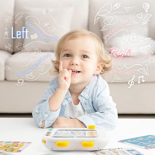 Gift Idea for Boys Girls 3 Years+, Richgv Logic Learning Pad for Toddlers. Early Development & Activity Toys. Interactive Educational Learning Toy. 120 Pages Logic Training Cards, Matching Game Toy
