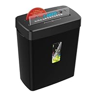 SIMTWO Paper Shredder, 8-Sheet Paper Shredders for Home Office Use, P-4 Level Cross-Cut Shredders 13L, Electric Shredder for Shreds Paper/CD/Credit Card, Overheat Protection, Fast, and Jam Proof