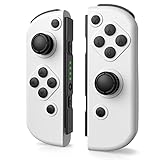 【MEHR GLÜCK UND SPAß】Die vielseitigen Controllers bieten den Spielern mehrere überraschende Möglichkeiten, Spaß zu haben. Zwei Joy Pads können unabhängig voneinander in jeder Hand oder zusammen als ein Controller verwendet werden, wenn sie mit einem Joystick (einzell) verbunden sind.