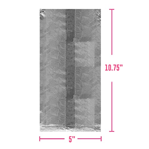 Colortrak Embossed Sheets Silver Aluminum Foil Pop-Up Dispenser, 1000 Pre-Cut Sheets Non-Slip Textured Silver 5 X 11 Sheets For Hair Foil Coloring And Highlighting Sheet Applications #TOP2