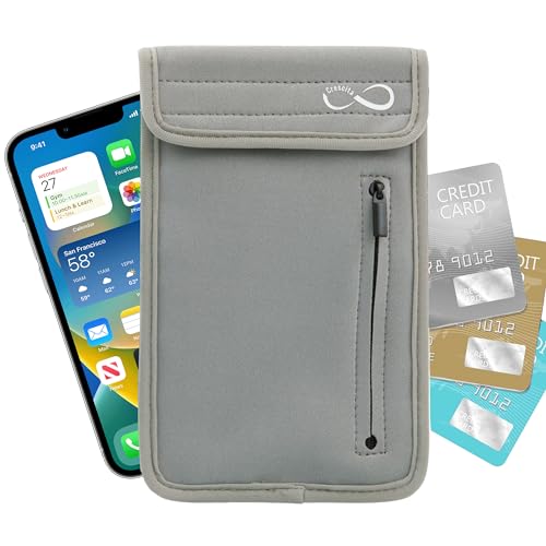 EMF Blocker for Cell Phone Faraday Pouch w/RFID Blocking Pouch EMF Bag Faraday Phone Sleeve EMF Protection for Cell Phone w/ Our Faraday Bags for Phones 2x EMF Blocking Phone Case EMF Phone Blocker