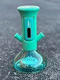 Ploox - X Electric Portable Hookah, NEW DEVICE No Charcoal or Flavor Needed, 2 Metal Hoses, LED Light with Remote Control, COMPLETE SET UP (T Blue)
