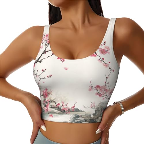 Camiseta deportiva sin mangas para mujer fitness cuello en U camiseta divertida con búhos grises