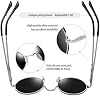 Lentes de Sol Redondos Polarizados para Hombre y Mujer, Gafas de Sol Circulares con Protección UV400, para Cosplay de Halloween, Paquete de 2 6