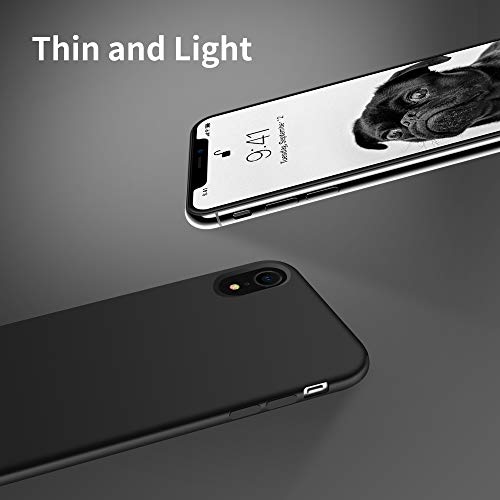 OTOFLY Compatible with iPhone XR Case,[Silky and Soft Touch Series] Premium Soft Liquid Silicone Rubber Full-Body Protective Bumper Case for iPhone XR （Black） by OTOFLY - Used condition - Image 6