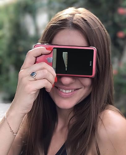 Image of RFID Blocking Phone Card Wallet - Double Secure Pocket - Ultra-Slim Self Adhesive Credit Card Holder Card Sleeves Phone Wallet Sticker All Smartphones (Pink)-2PC