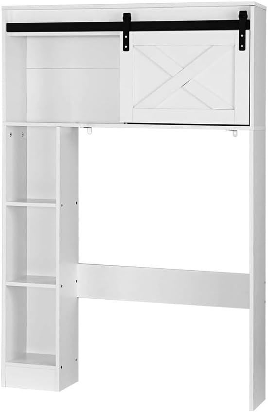 Bathroom Cabinet Over The Toilet Storage Organiser Laundry Shelf 128cm
