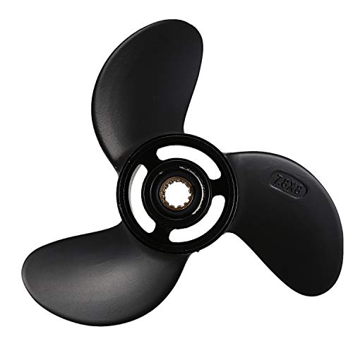 Doumneou Außenbord-Propeller aus Aluminium 7,8 x 8 für Mercury 4–6 PS 3R1W64516-0