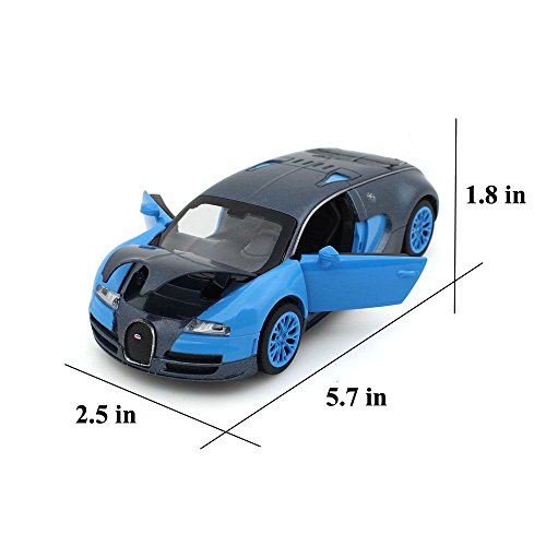 Model Cars,1:32 Bugatti Veyron Alloy Diecast Cars with Light&Sound - Thumbnail 6